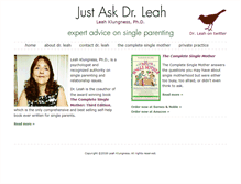 Tablet Screenshot of justaskdrleah.com